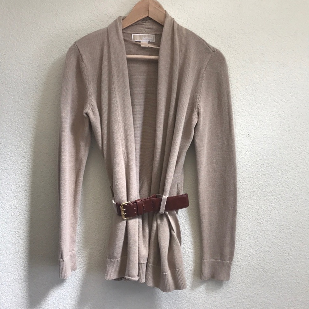 SOLD Michael Kors belted sweater XS
